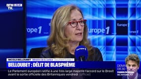Nicole Belloubet: délit de blasphème - 29/01