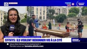 Marseille: les habitants du quartier Saint-Thys tenter de redonner des couleurs à la cité, après la mort de la jeune Socayna