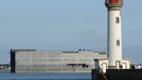 Le second navire militaire Mistral, baptisé "Sébastopol", en construction aux chantiers navals STX France, à Saint-Nazaire.