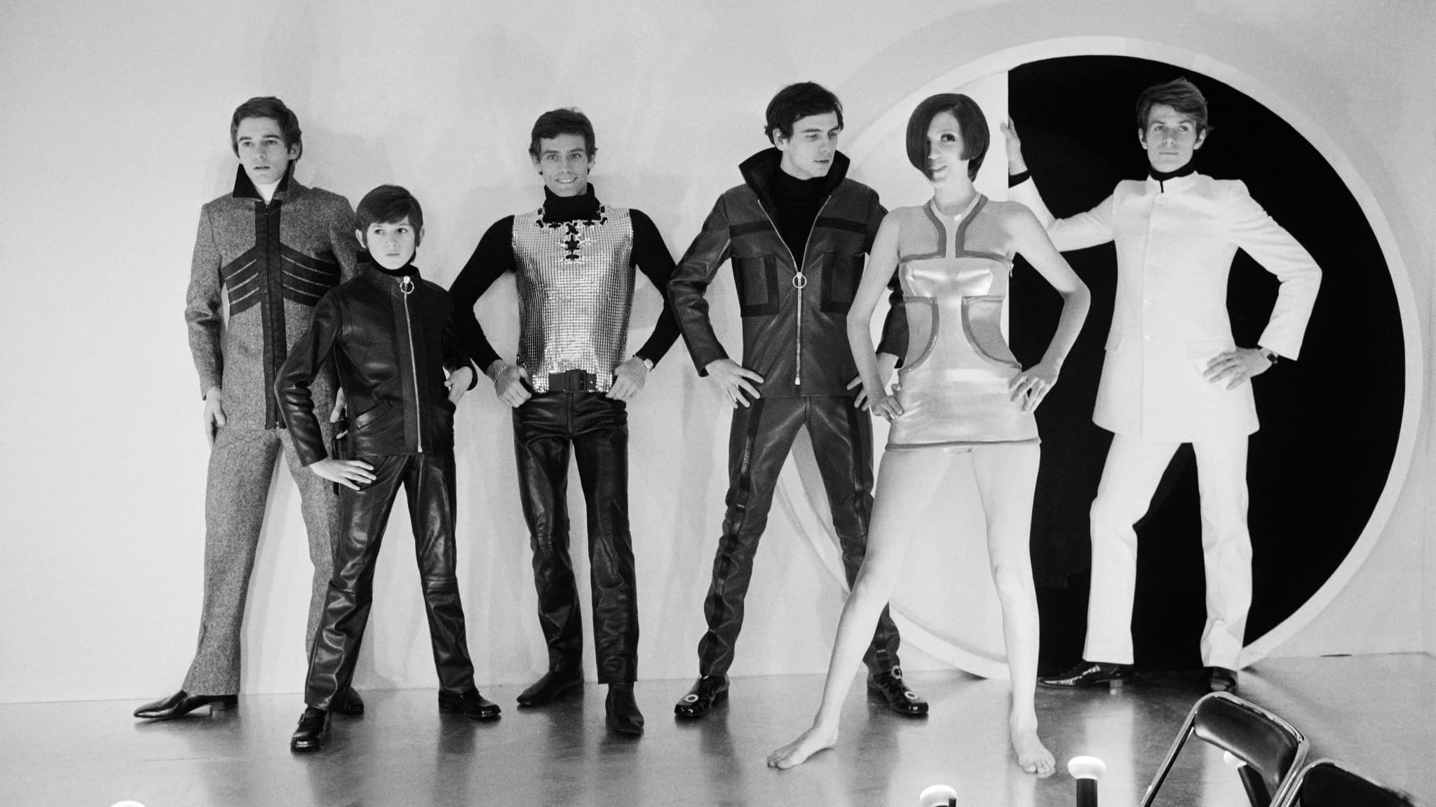 Un défilé Pierre Cardin en 1968 Un défilé Pierre Cardin en 1968