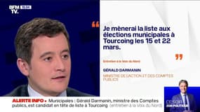 Gérald Darmanin est candidat aux municipales à Tourcoing