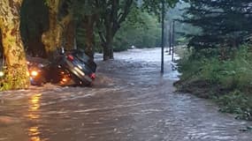 Photo des inondations dans l'Hérault le 16 septembre 2023.