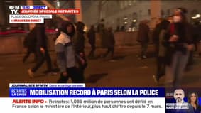 Paris : fin de cortège sous tension - 23/03