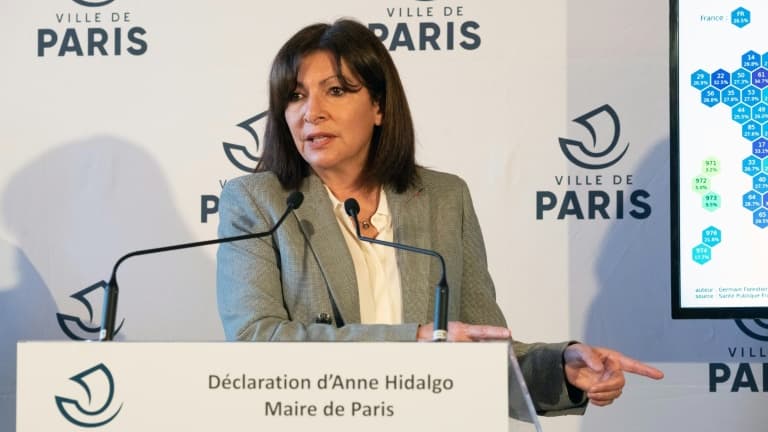 Conférence de presse d'Anne Hidalgo, le 1er mars 2021 à Paris