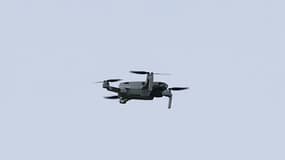 Un drone a survolé le Brentford Community Stadium lors de Brentford-Wolverhampton.