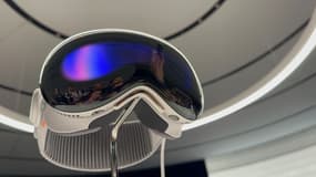 Le casque de réalité mixte Vision Pro d'Apple.