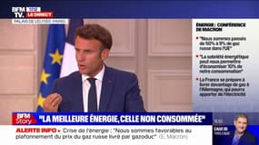 Emmanuel Macron: "Si nous savons faire des économies d'énergie partout, il n'y aura pas de rationnement et pas de coupure"