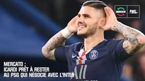 Mercato: Icardi prêt à rester au PSG qui négocie avec l'Inter