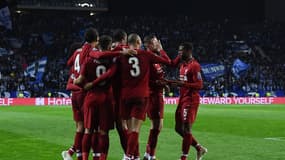 Les joueurs de Liverpool célèbrent leur victoire.