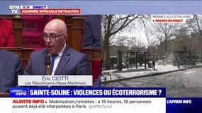 Éric Ciotti à propos des policiers et gendarmes: "Nous leur devons une reconnaissance, un hommage républicain" 