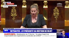 Débat sur la réforme des retraites: "Les Français ont plus de discernement que vous", lance la députée LFI Mathilde Panot