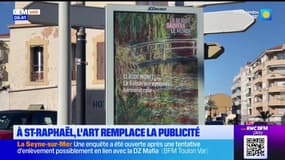 Saint-Raphaël: l'art s'installe dans les panneaux publicitaires