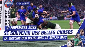 France - Afrique du Sud : Revivez la victoire suffocante 30-26  en novembre 2022 avec le replay RMC