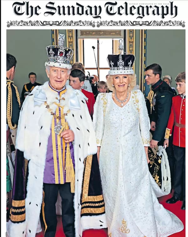 La une du 7 mai 2023 du Sunday Telegraph