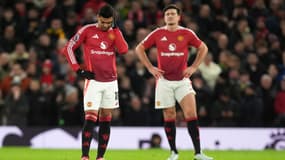 Casemiro et Harry Maguire avec Manchester United le 30 décembre 2024