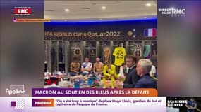 Macron au soutien des Bleus après la défaite 