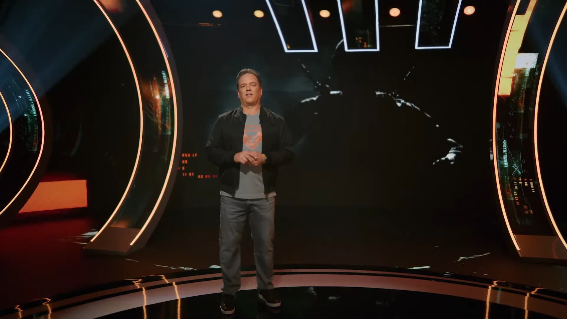 Phil Spencer lors de la présentation de Call of Duty: Black Ops 6 durant le Xbox Games Showcase (juin 2024) Phil Spencer lors de la présentation de Call of Duty: Black Ops 6 durant le Xbox Games Showcase (juin 2024)
