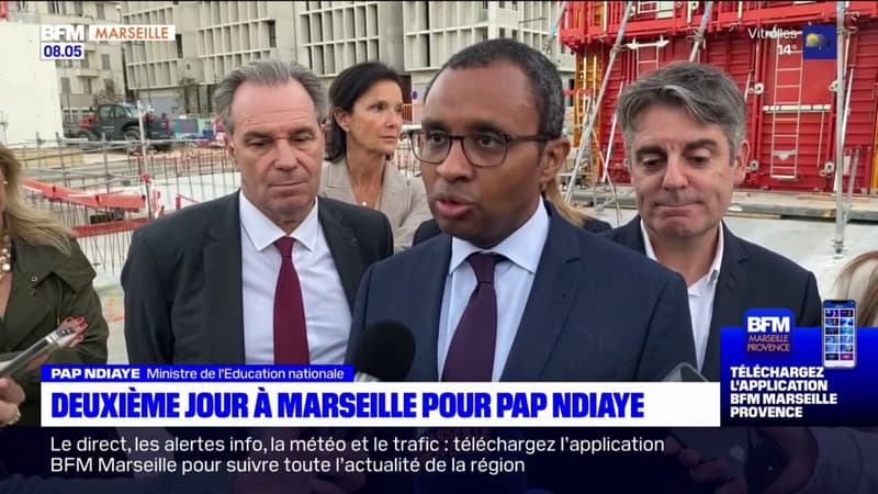 Marseille: deuxième jour de visite pour Pap Ndiaye