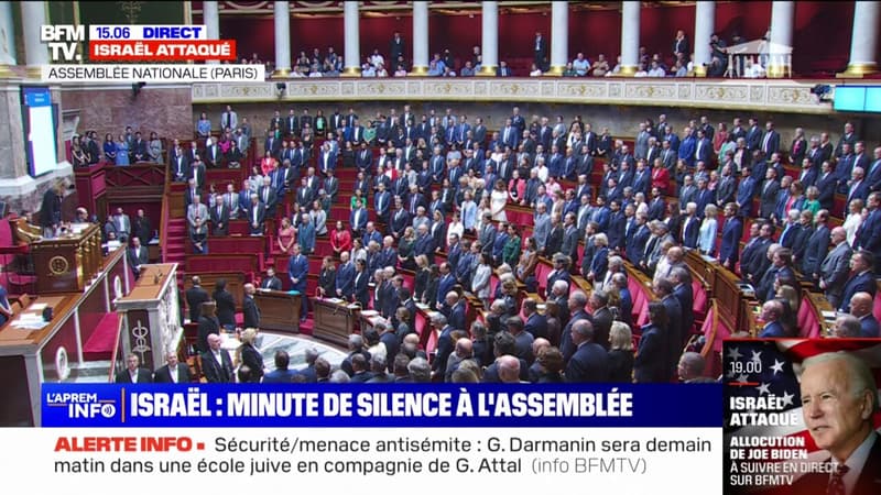 Israël : les députés observent une minute de silence à l'Assemblée nationale