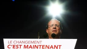François Hollande estime avoir contré les espoirs fondés par Nicolas Sarkozy dans le débat télévisé. Le candidat socialiste a dit avoir voulu à cette occasion signifier au président candidat à sa réélection ce que les Français "avaient sur le coeur". /Pho
