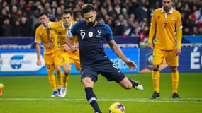 Olivier Giroud lors de France-Moldavie, le 14 novembre 2019
