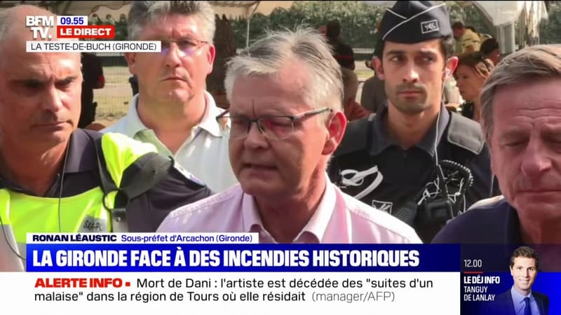 Incendies en Gironde: le sous-préfet rappelle qu'il n'y a pas de victime
