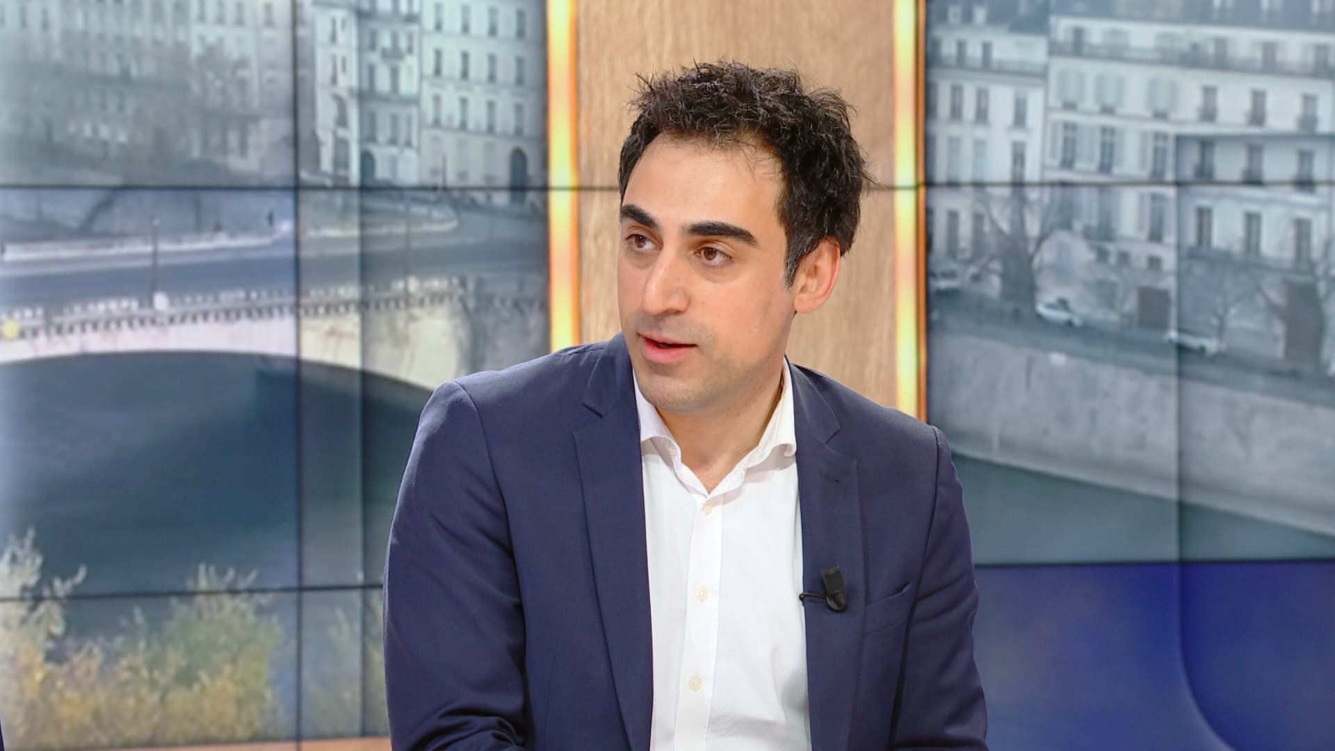 Amir Reza-Tofighi, président de la Confédération des petites et moyennes entreprises, ce jeudi 10 avril 2025 sur BFMTV