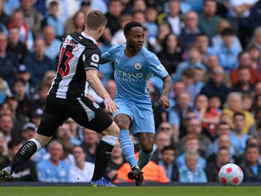 Raheem Sterling face à Newcastle, le 8 mai 2022.