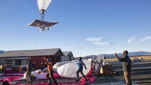 Les équipes de Google ont testé, à Tekapo en Nouvelle-Zélande, des ballons géants permettant de recevoir Internet depuis la stratosphère.