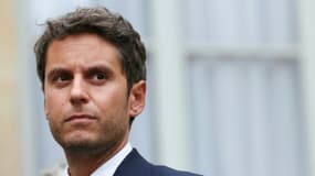 Le secrétaire général du parti Renaissance, Gabriel Attal, après sa rencontre avec le Premier ministre François Bayrou à l'hôtel de Matignon, le 2 septembre 2025, à Paris