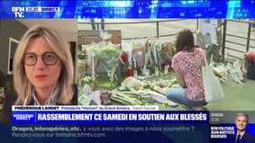 Hommage aux victimes de l'attaque au couteau: "Nous souhaitons faire de ce rassemblement un rassemblement républicain", affirme Frédérique Lardet, présidente du Grand Annecy