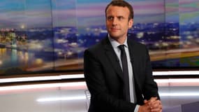 Emmanuel Macron au journal télévisé de TF1, mercredi 1er février.