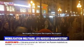 "Non à la guerre": après l'appel à la mobilisation militaire partielle, les Russes manifestent