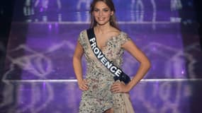 La Miss Provence et première dauphine de miss France, April Benayoum, le 20 décembre 2020 au Puy du Fou