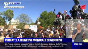 Alors que les marches pour le climat reprennent partout dans le monde, à Paris, les jeunes se sont réunis place de la Nation