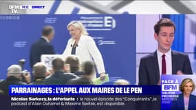 La poignée de main de Marine Le Pen à Eric Zemmour