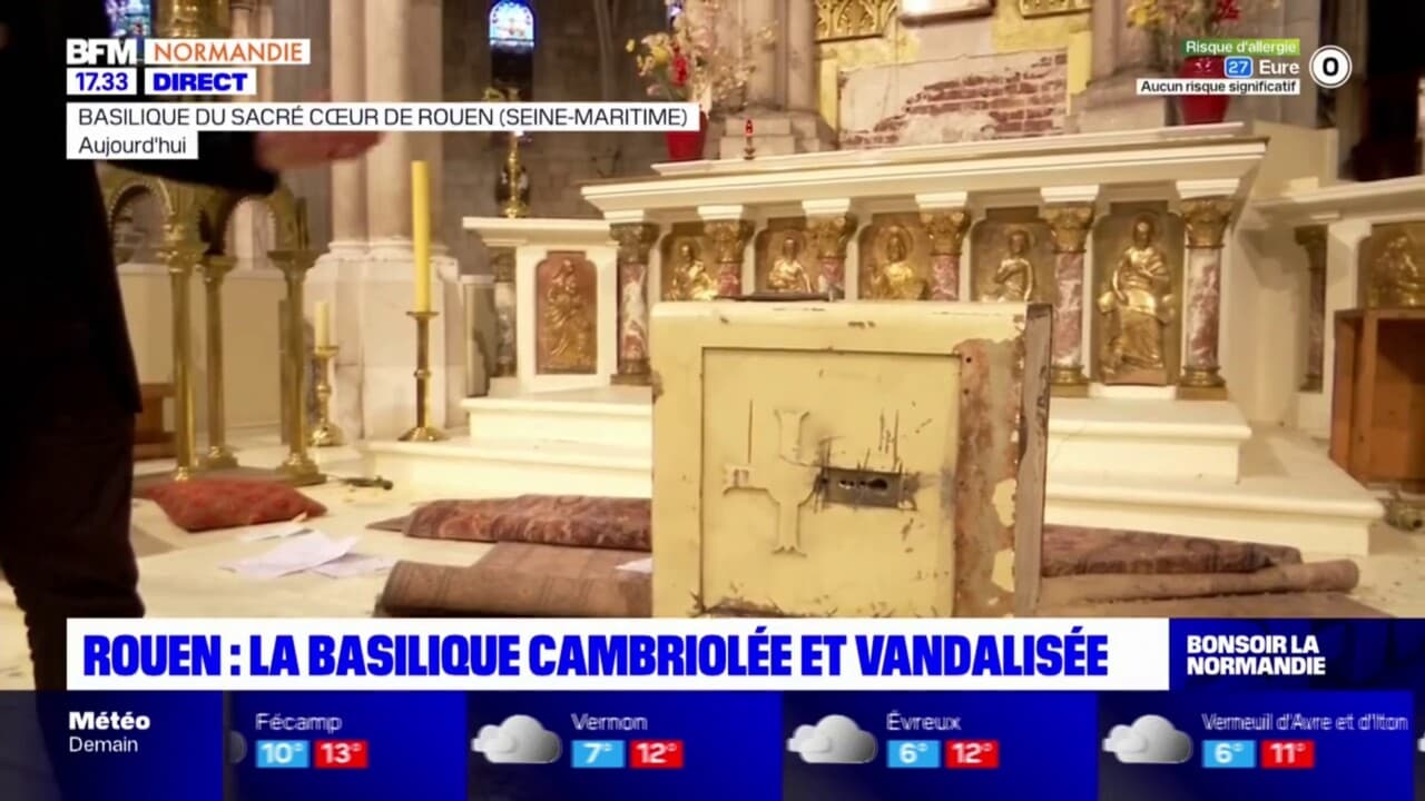 Rouen: la basilique du Sacré-Cœur pillée et vandalisée, une enquête ouverte