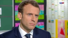 Emmanuel Macron était interrogé sur TF1.