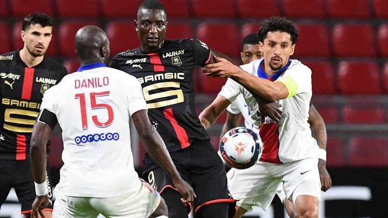Marquinhos lors de Rennes-PSG