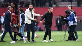 Didier Digard et Christophe Galtier, à Nicele 8 avril 2023