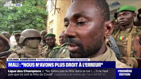 Le colonel Assimi Goita, nouvel homme fort du Mali après le coup d'État, a pris la parole pour la première fois