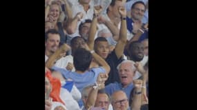 Kylian Mbappé célébrant un essai des Bleus lors de France-Nouvelle-Zélande le 8 septembre 2023