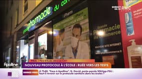 "Il y a une augmentation de 50 à 60%": avec le nouveau protocole dans les écoles, les pharmacies débordées par les demandes de tests