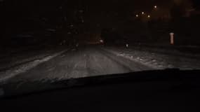 Autoroute A8 sous la neige - Témoins BFMTV