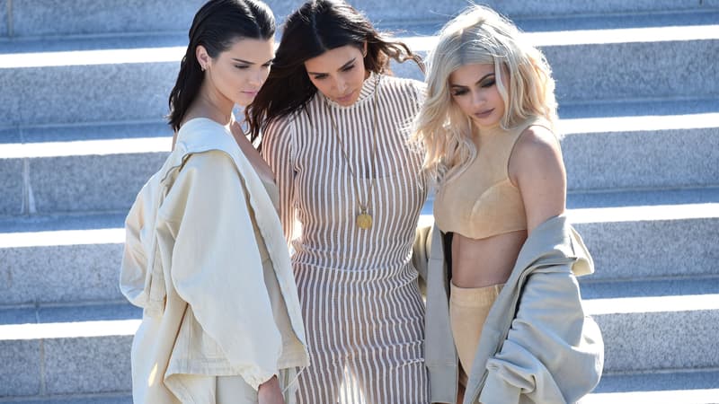 Kendall Jenner, Kim Kardashian et Kylie Jenner en septembre 2016