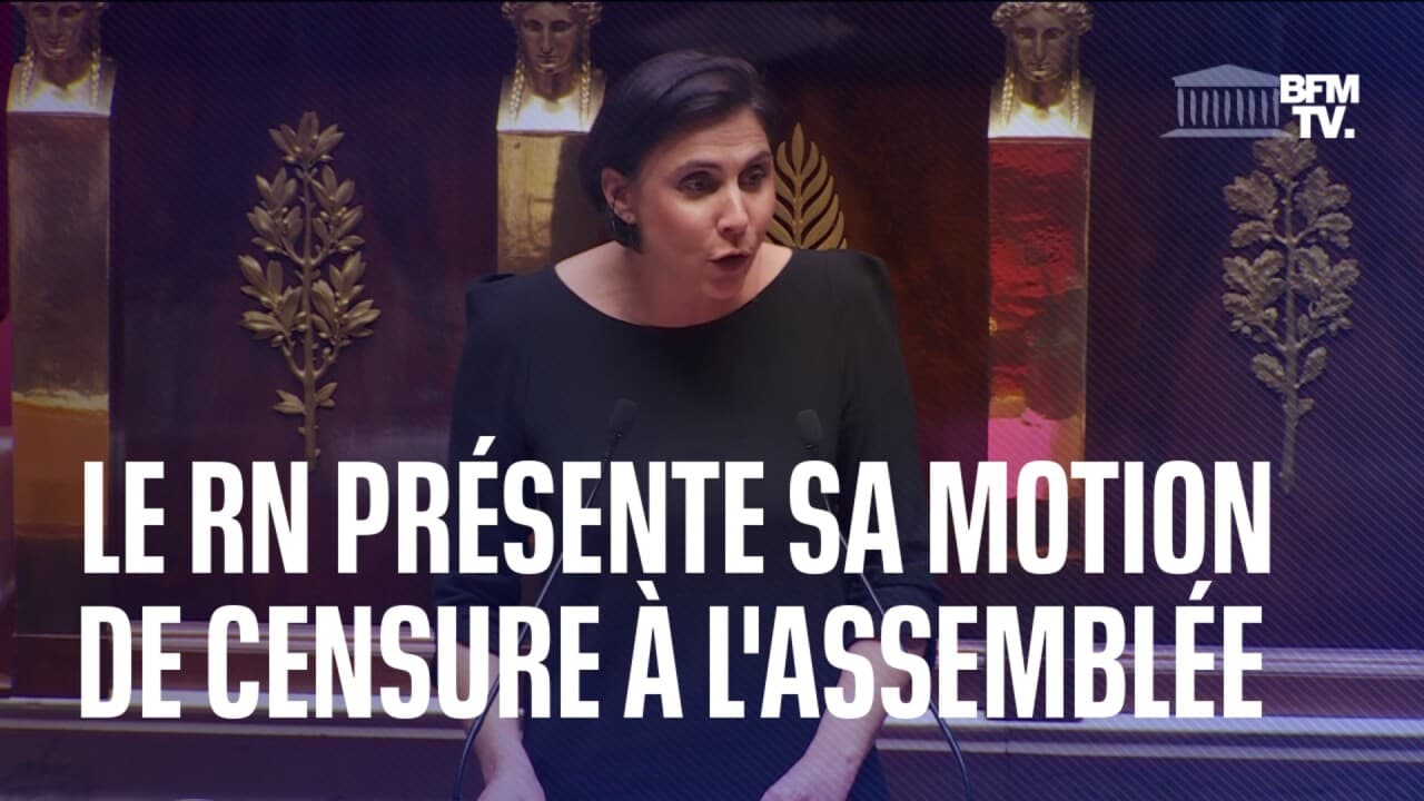 Le Rassemblement National Présente Sa Motion De Censure à L'Assemblée