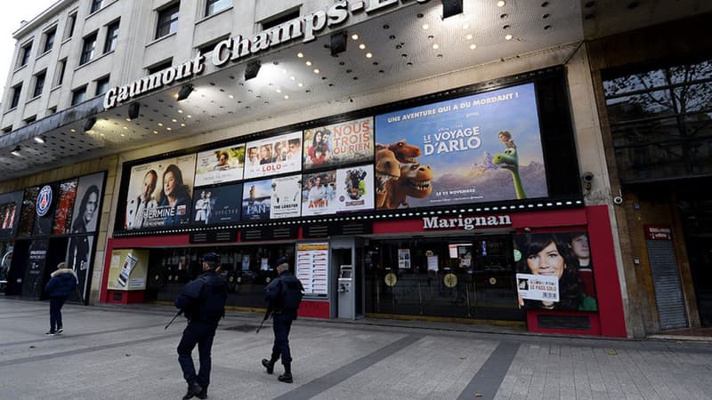 Les cinémas sont restés fermés, ce samedi à Paris, au lendemain des attentats terroristes dans la capitale.