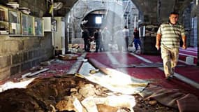 La mosquée Al-Omari, à Bosra (sud de la Syrie).
