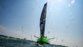 Le monocoque Holcim-PRB lors de la 5e étape de l'Ocean Race, le 21 mai 2023