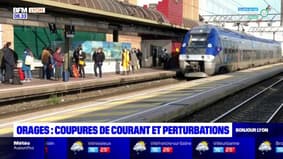 Orages dans le Rhône: coupures de courant et circulation des trains perturbées